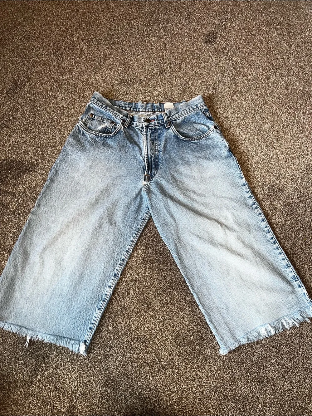 Lucky Brand Blue High-Rise Capris